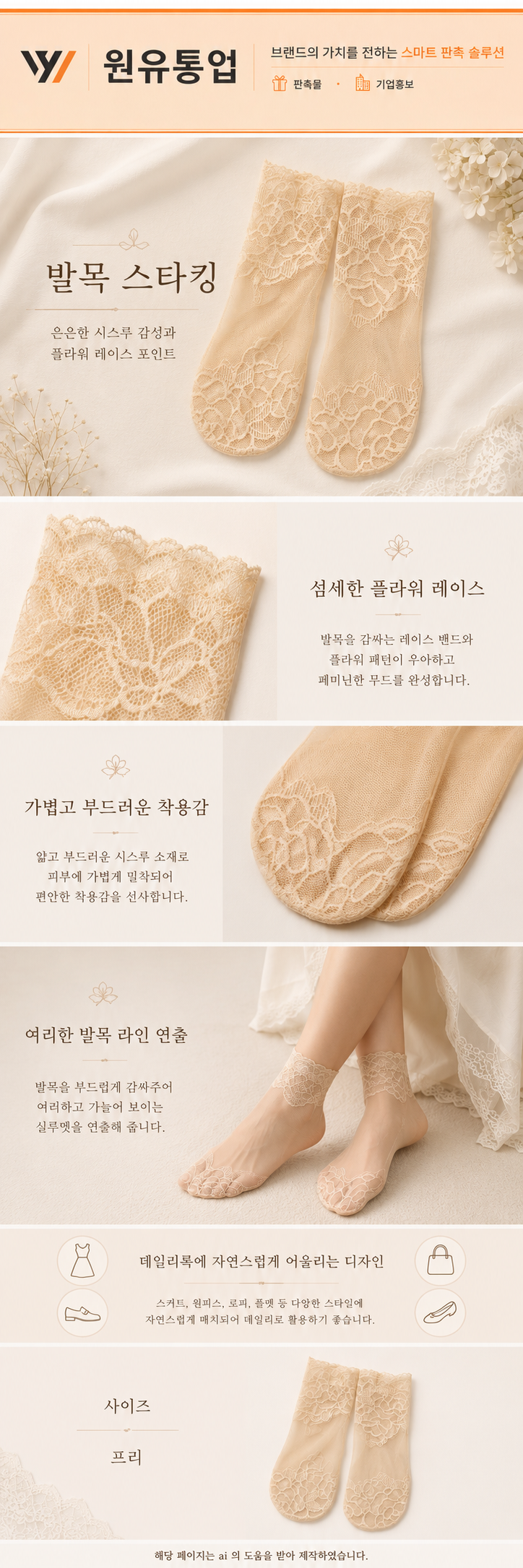 발목 스타킹 상세이미지