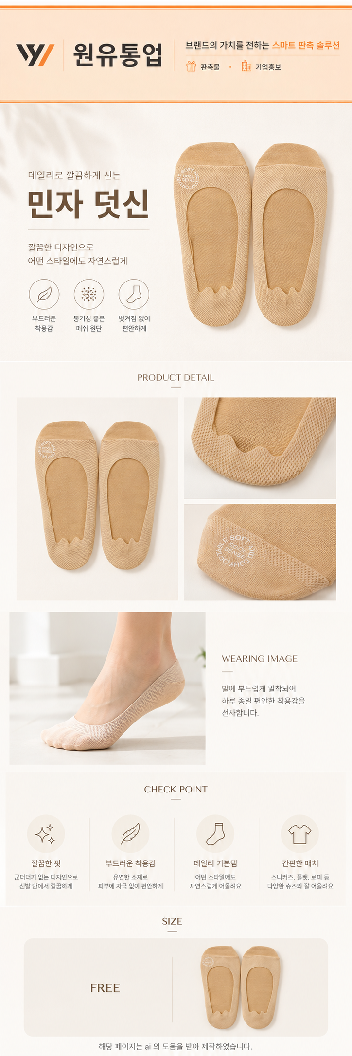 민자 덧신 상세이미지