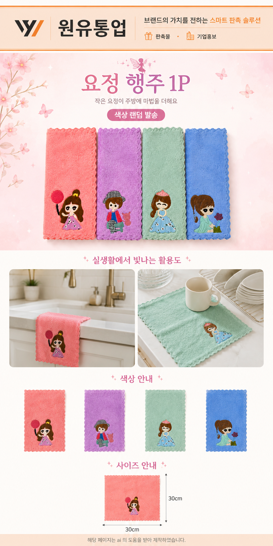 요정 행주 1P 상세이미지