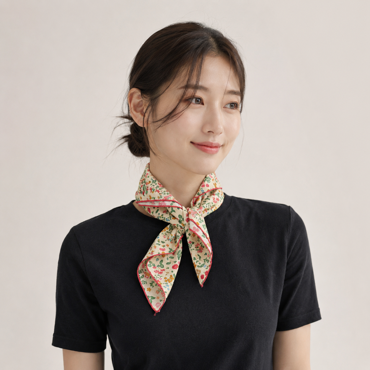 플라워 스카프