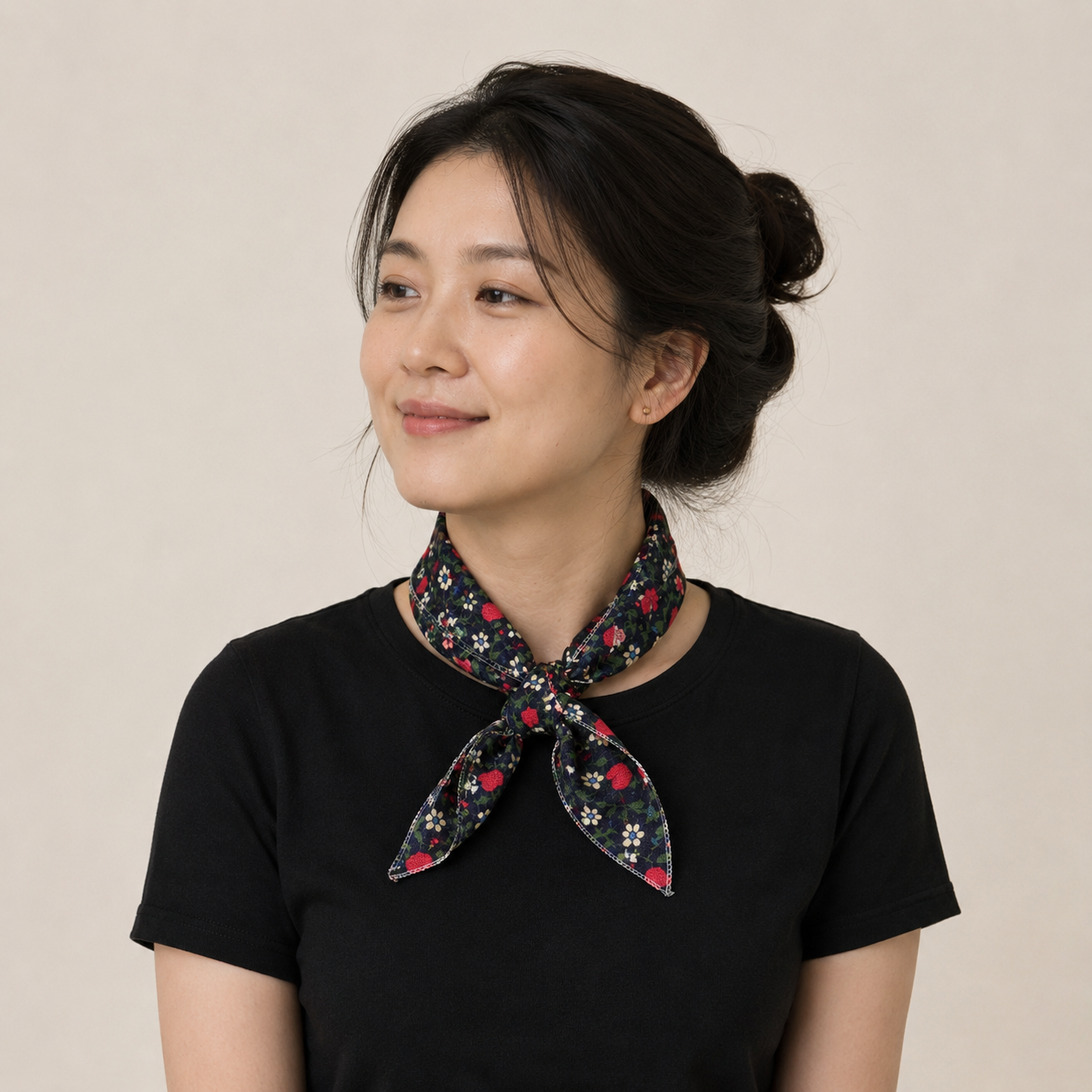 사과꽃 스카프